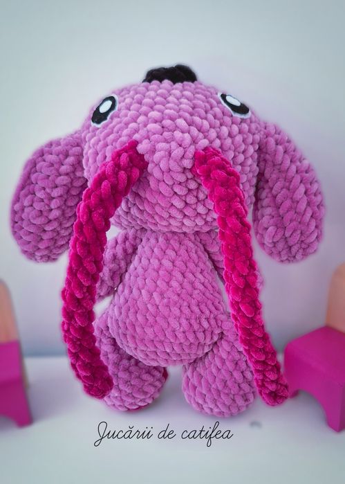 Ursuleț crosetat cu glugă Stitch