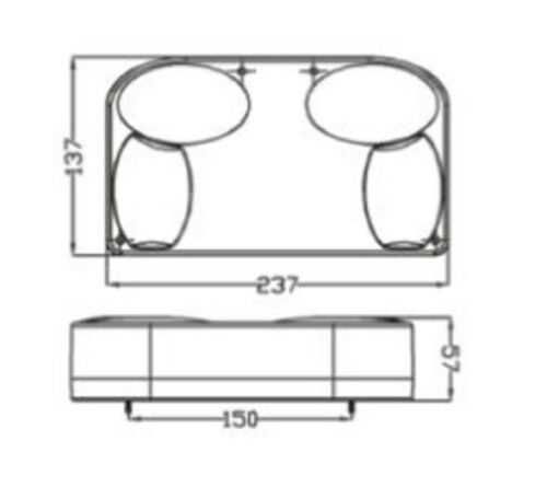 Комплект Стопове с крушки 12V или 24V За Ремарке Каравана Камион