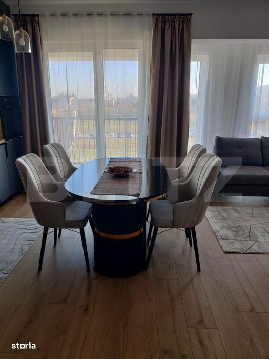 Apartament mobilat si utilat, 56 mp utili, 2 balcoane, lift, la 5 minu — fotografia 2