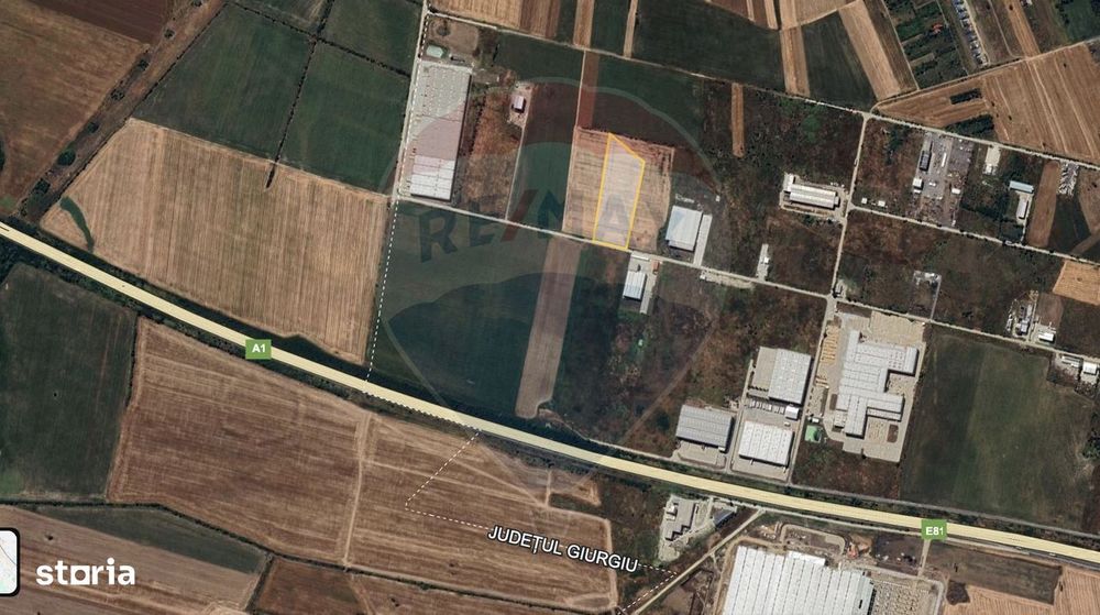Teren Industrial 3ha/ Autostrada A2 Km 23/Dubla deschidere