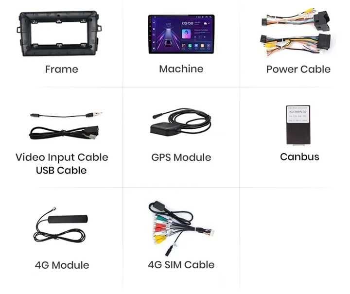 Мултимедия 10" за TOYOTA AURIS E150 Android 14 CARPLAY RDS DSP GPS