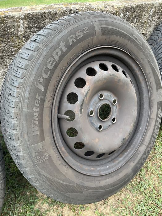 Set Roti Iarna Jante + Anvelope Dunlop Germany Hankook 195 65 R 15 91T