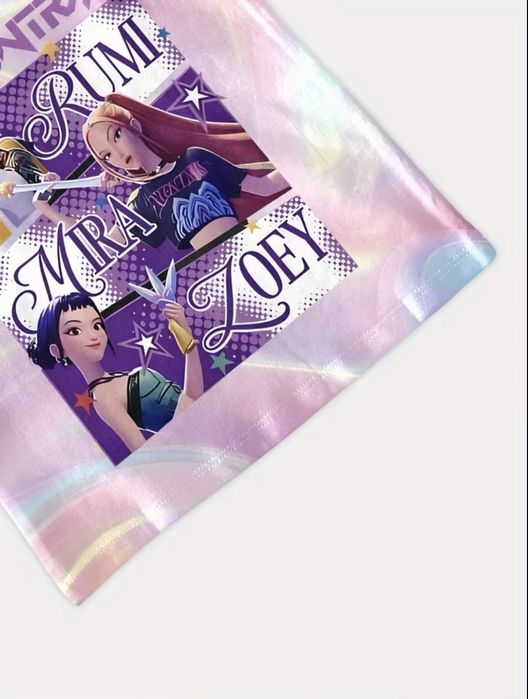 Футболка с принтом 3D кей поп аниме 9-10 лет