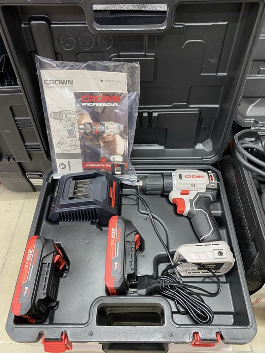 Шуруповерт КРАУН, CROWN, безщеточный