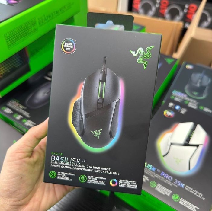 Razer Basilisk V3 RGB  Проводная мышка/мышь (DPI 26K)