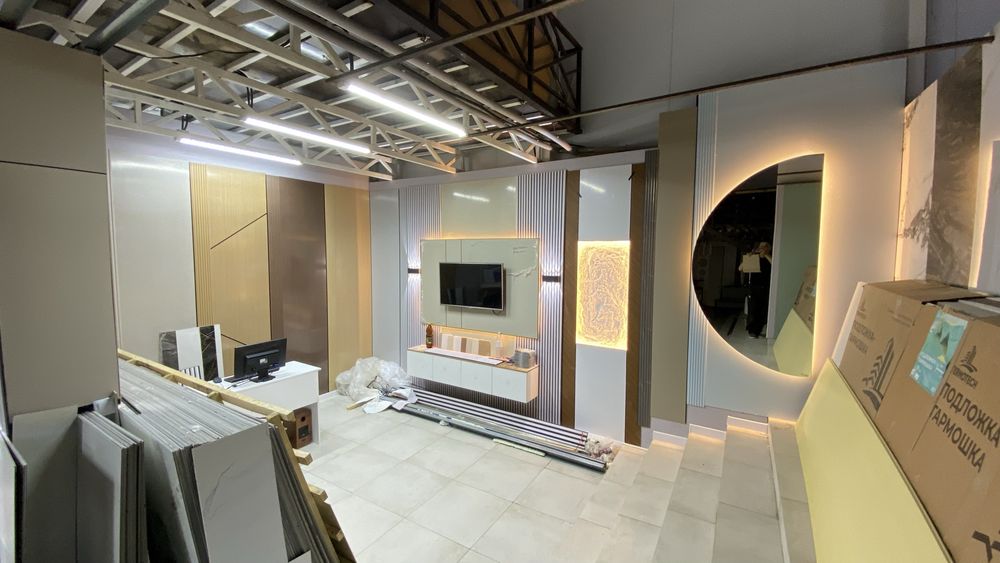 Бамбук панели, гибкие мраморы,луверы,скала