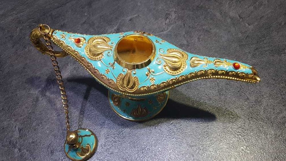 Lampa lui Aladdin din Dubai (albastru, mare) | Perfect pt cadou