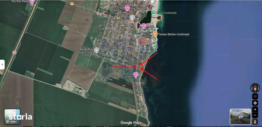 Teren de vanzare 950 mp - zona Golful francez - Costinesti