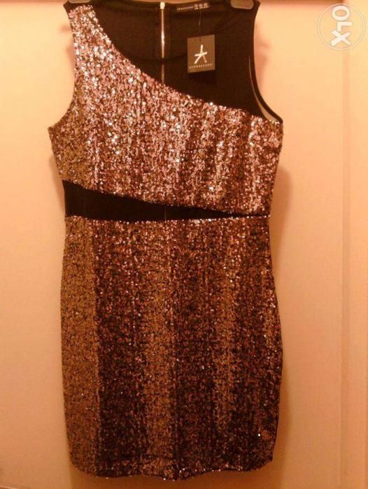 Rochie noua paiete aurii din Anglia, rochie de seara, rochie de club