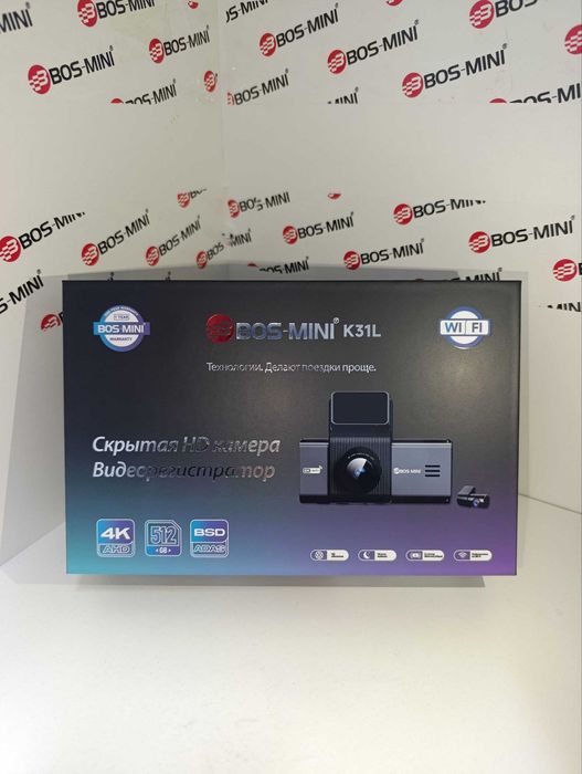 Videoregistrator 2ta kamera K31L 4K WiFi Avto  (Mini  HD Kamera)