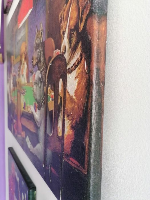 Картини- кучета играещи покер