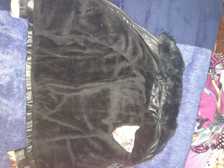 Кож.зам куртка с мехом внурти