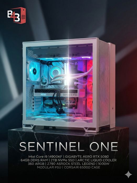 Геймърски компютър за ентусиасти Sentinel One i9 14th/64 RAM/RTX 5080