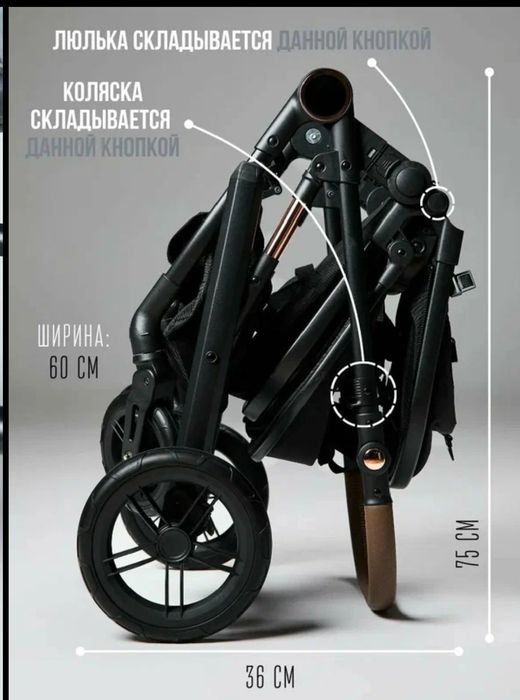 Детская коляска 2 в 1