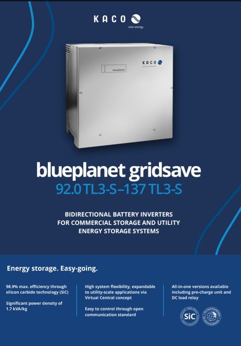 Хибриден инвертор Kaco 92 kW TL3-S