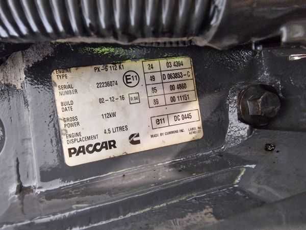 Motor complet DAF PX-5 112 K1 EURO 6 - Piese de motor DAF