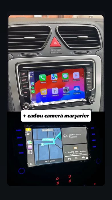 Navigatie Android / Carplay 4GB Ram 64GB Rom Volkswagen VW Passat Golf