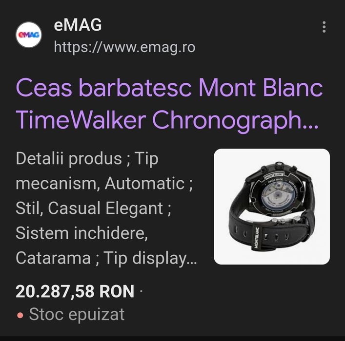 Ceas Monblanc Timewalker
