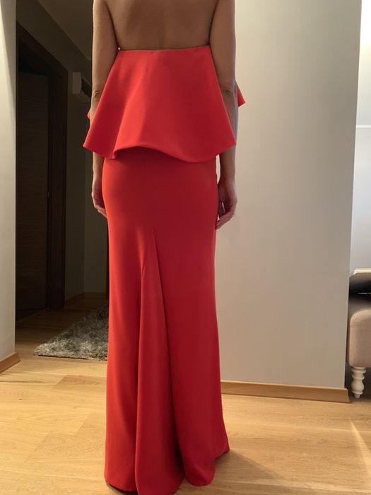 Rochie de seara, lunga, cu volane model Ramon Filip