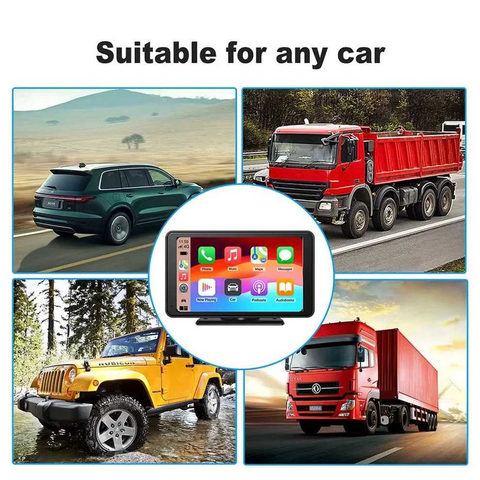 Navigație Auto Universală 7 inch, Apple CarPlay și Android Auto