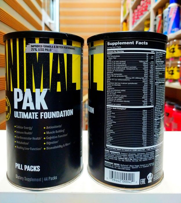 Animal Pak от Universal мощный мультивитаминный комплекс 44 пакетика.