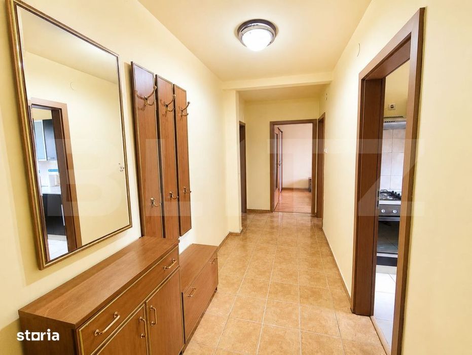 Apartament 2 camere decomandat, 57 mp + balcon, mobilat si utilat