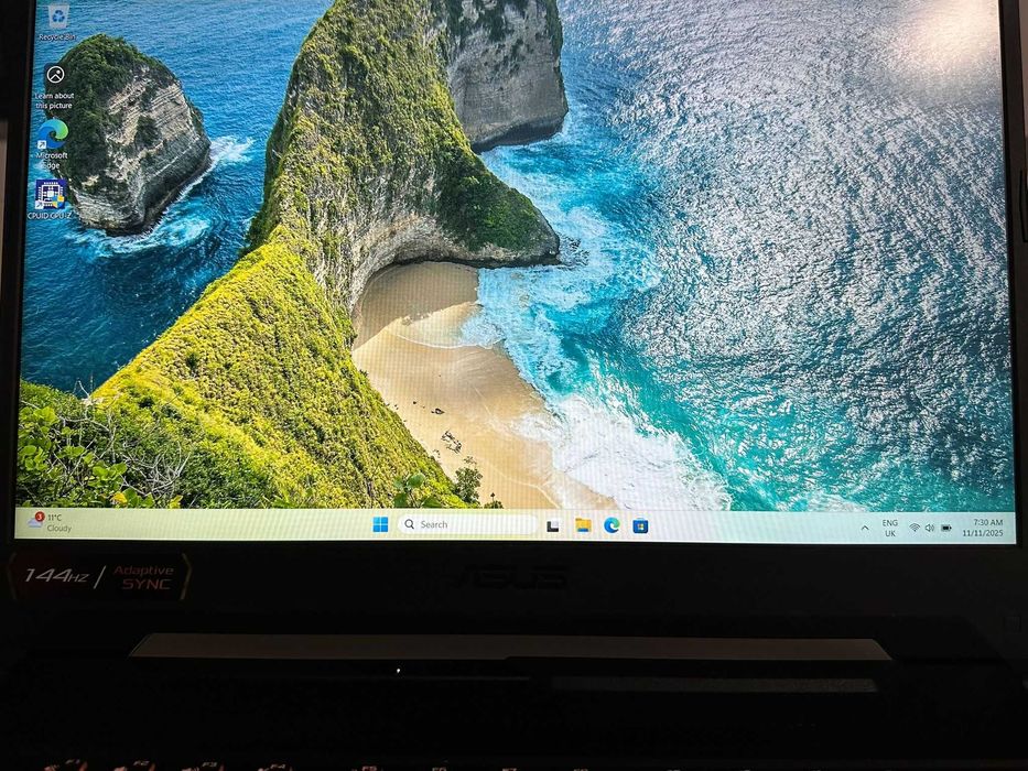 LAPTOP GAMING ASUS 3050 TI, I5-11400H, 1 TB SSD, 32 GB RAM, 144 Hz