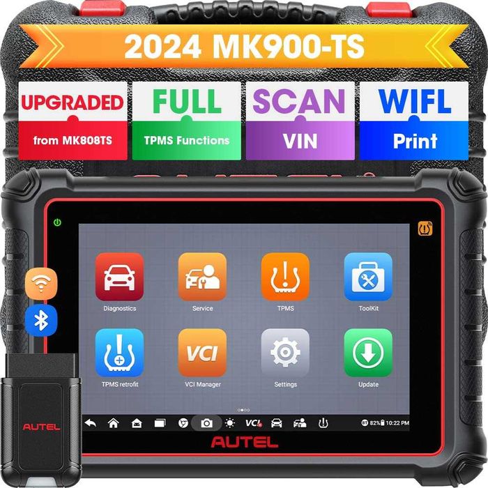 Autel MaxiCOM MK900-TS BT, Tester auto Multimarca Profesional TPMS
