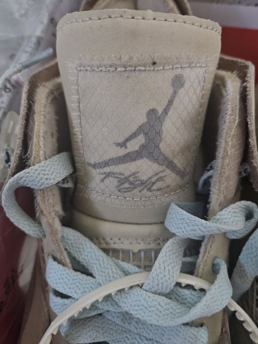 Маратонки Jordan 4 retro off-white “sail”;