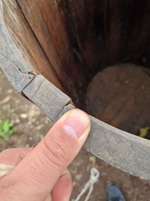 Дървено буре за декорация за 65 лева.