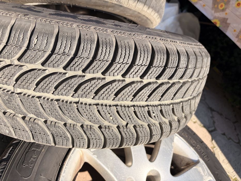 Jante vw 5x112 anvelope iarna foarte bune