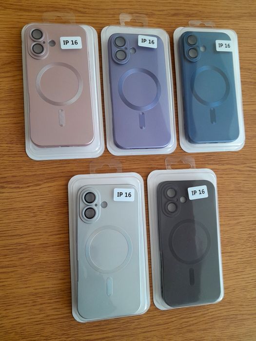 MagSafe кейс със стъклен протектор на камерата за iPhone16,Pro,Pro Max