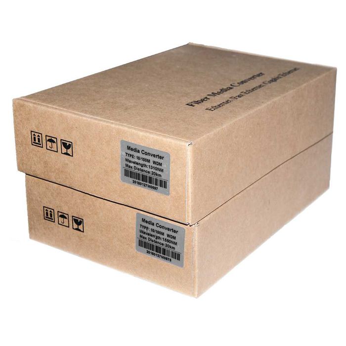 Медиаконвертер (ПАРА) FP-1F1T-A20 / B20 100M WDM 1310 /1550