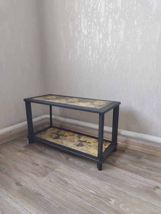 Обувница лофт черная