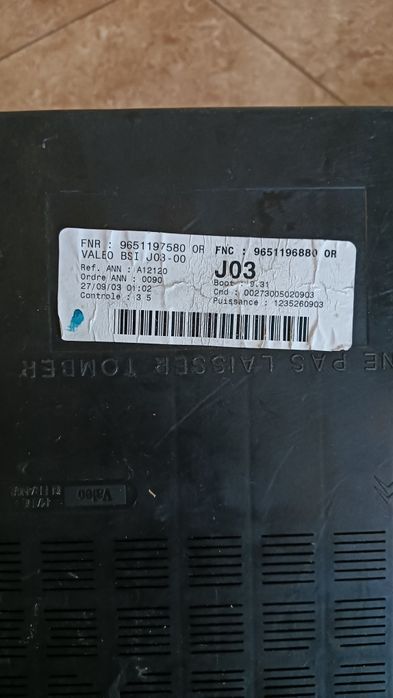 Kit pornire Peugeot 307. Siemens. Cod motor RHY.