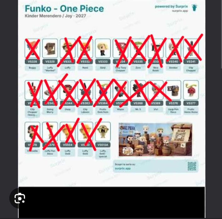 Kinder joy one piece