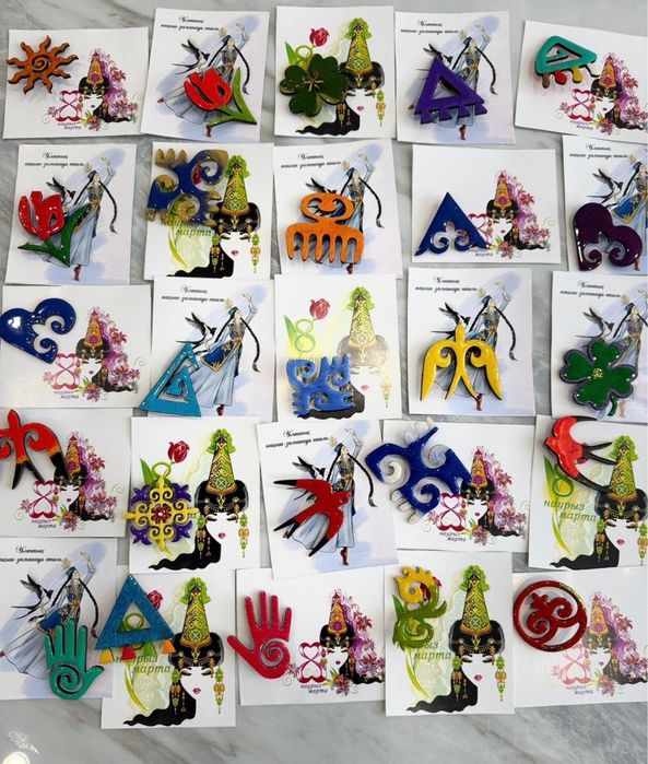 Этно брошь тойбастар подарки