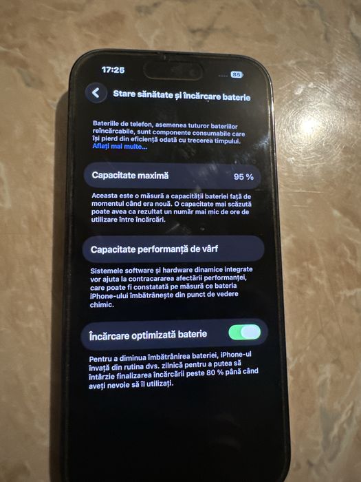Iphone 14 PRO,stare sanatate 95%.
