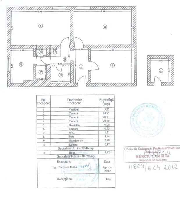 3 camere,  Vatra Luminoasa, nemobilat, Comision 0%