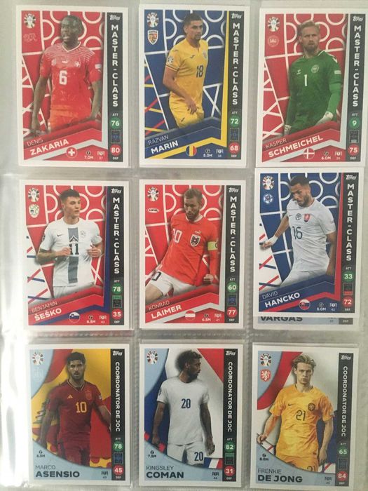 Cartonase Lidl Euro 2024 - serie completa 108 cartonase