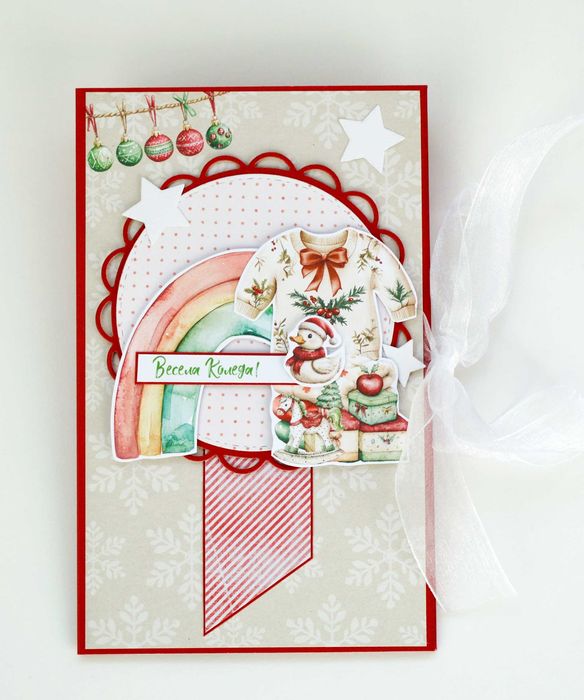 Налични коледни картички-ръчна изработка!