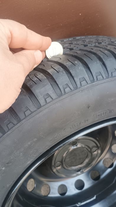 Метална джанта 14' с нова гума за Рено- 4х100, ф 60,1мм