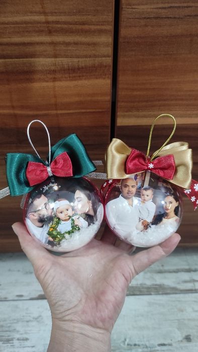 Коледна топка със снимка