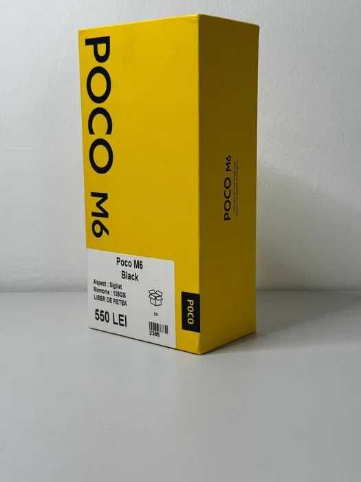 ZAP AMANET MARGEANULUI - Poco M6 - 128GB - Black - Sigilat #2395