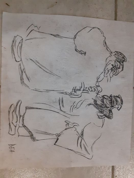 Стари рисунки подписани Стоян Венев,карикатура,картина шарж