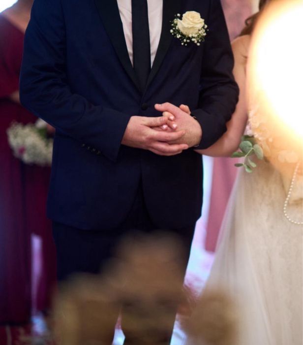 Costum slim Bigotti marimea 54 ceremonie, nunta,mire