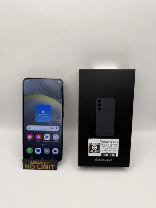 Samsung S24 256GB Black Ca Nou Garantie si Factura 1an , AMANET NO LIMIT.