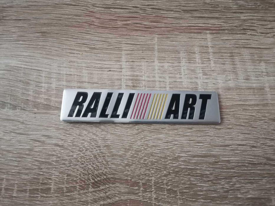 сребрист стикер Мицубиши Mitsubishi Ралиарт Ralliart