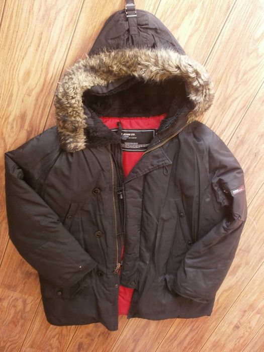 XL POLO Sport Down Дебела Парка Пухена с Качулка