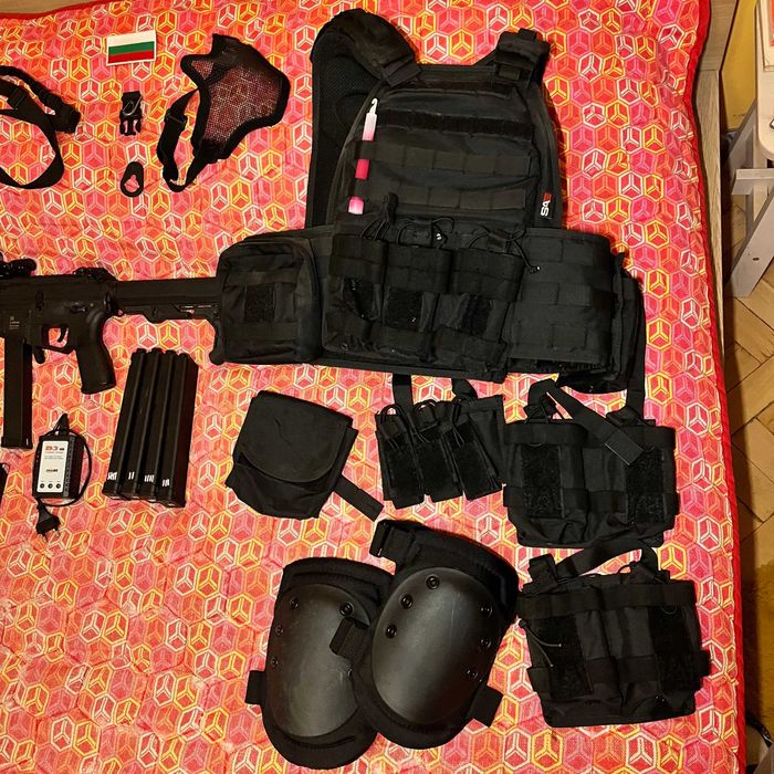 Еърсофт реплика Specna Arms Flex 01 и Жилетка Swiss Arms + екстри